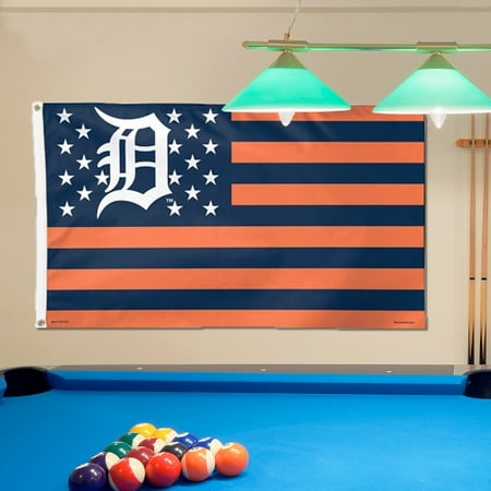 Detroit Tigers Flag - Detroit Tigers WinCraft Deluxe Stars & Stripes 3' x 5' Flag - No Size