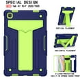 thumbnail image 2 of Dteck with Screen Protector Case for Samsung Galaxy Tab A7 10.4" SM-T500 T505 (2020 Released) 10.4-inch,Shockproof 3-layer-protection Hybrid Rubber Hard PC Back Kickstand Cover,Navy+Olivine, 2 of 4