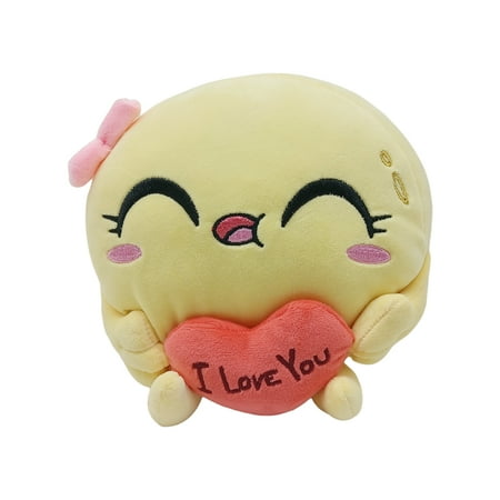 Sioweci Chocolate Pancake Love Plush Doll Toy for Kids Soft Stuffed Animal Pillow Cute Embroidered Design Plush Toy Gift for Chocolate Pancake Lovers Style B
