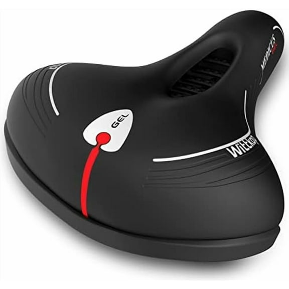 Wittkop Oversized Bike Seat for Peloton Bike & Bike< Comfort Bicycle Seat, Compatible with Peloton, Spin, Road or Exercise Bikes, Wide Bike Saddle Replacement for Men & Women, Accessories Peloton