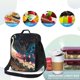 thumbnail image 4 of Fotbe Abstract Peacock Painting Lonchera Bolsa de Almuerzo para Hombres y Mujeres, Lonchera de Gran Capacidad, Bolsa de Almuerzo Reutilizable, Bolsa Térmica Aislante, 4 of 7