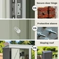 thumbnail image 6 of Devoko 5×3 ft.Patio Metal Shed, Lockable Garden Shed for Outdoor Backyard Patio Storage, 6 of 9