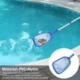 thumbnail image 2 of Swimming Pool Cleaner Supplies Professional Heavy Duty Pool Leaf Rake Fine Mesh Frame Net Swimming Pool Cleaning Leaf Skim Net 17.5-35.5inch (Blue), 2 of 9