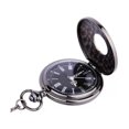 thumbnail image 3 of Reloj de bolsillo, collar de cuarzo negro con esfera de 47 mm, 3 of 5