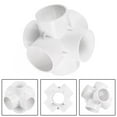 50mm PVC Pipe Fittings 6 Way Elbow Water Joint Connectors Adapters
