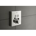 thumbnail image 7 of Hansgrohe ShowerSelect Thermostatic Trim for 2 Functions, Square in Chrome, 7 of 7