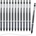 thumbnail image 1 of shiyou-Liquid Ink Rollerball Pens 12 Pcs, 0.5mm Black Ink Extra Fine Point Pens, Quick Drying Ink Fine Tip Roller Ball Pens with Plug-In Cover & Anti Slip Grip for Smooth Writing Office School Home G, 1 of 4