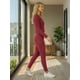 thumbnail image 4 of Conjunto Mujer 2 Piezas Blusa Manga Larga Y Pants Ajuste Cómodo Casual, 4 of 5