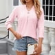 thumbnail image 5 of Tops para mujer Casual manga larga suelta cuello en V blusa camisetas de moda, 5 of 5