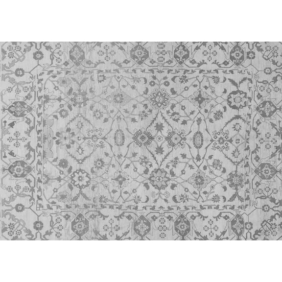Ahgly Company Indoor Rectangle Oriental Gray Traditional Area Rugs, 3' x 5'