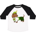 thumbnail image 3 of Inktastic Cute Brown Dachshund in Traditional German Wear Boys or Girls Toddler T-Shirt, 3 of 5