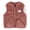 Chestnut red, variant on Baby Boys Girls Fleece Vest Zip Up Cute Bear Jackets Fuzzy Fall Winter Warm Clothes Newborn Outwear for Toddler Infant 0-3Y