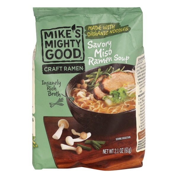 Mike'S Mighty Good Savory Miso Ramen Soup, 2.1 Oz, Pack Of