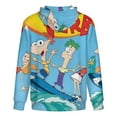 thumbnail image 5 of Phineas And Ferb Jacket Casual Oversized Hoodie Stylish Zipper Hooded Sweatshirt Warm Loose Outerwear 4XL, 5 of 8