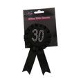 thumbnail image 3 of Cinta Roseta Broche Fiesta de Cumpleaños Favor Soledad 30 Premio Negro 6 piezas, 3 of 8