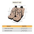 thumbnail image 6 of HUISEFOR 4 Pcs Camo Bow Car Seat Cover Set All-Season Protection Soft Anti Slip, Stretch Polyester Fabric Cover, Front Rear Seat Protectors, Fits for Vehicle Cars SUV, 6 of 6