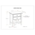 thumbnail image 5 of Amherst 24 inch Wide Solid Wood Transitional Bedside Table in Farmhouse Grey, 5 of 10