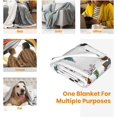 thumbnail image 6 of Christmas Dog Throw Blanket Cute Cartoon Dog Blanket Winter Festival Gift Cozy Soft Lightweight Flannel Plush Blankets for Bed Couch Living Room Sofa Chair,50x60 Inch, 6 of 6