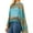 Blue, variant on Chiffon Silk Feeling Sheer Poncho/Kimono Beach Cover-up Wearable Sun Protective Shawl