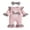 Pink, variant on Gupgi Valentine's Day Baby Girls Clothes Newborn Infant Letter Leopard Flare Sleeves Jumpsuit with Headband 0-18 Months