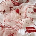thumbnail image 6 of Huhudde Women's Ruffled Trim Hipsters Underwear Sweet Strawberry Print Sheer Mesh Fabric Breathable Comfortable Panties Briefs, 6 of 21