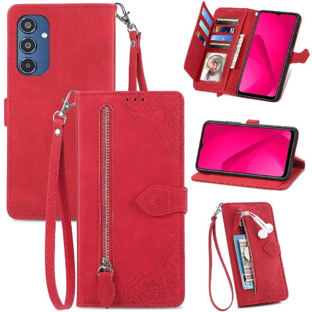 Funda billetera anti-golpes para GANGXUN Samsung Galaxy M35 , ideal para día a día y trabajo