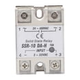 thumbnail image 1 of Solid State Relay Non Contact Switch DC AC SSR with Aluminum Heat Sink Plate SSR-10 DA H, 1 of 5