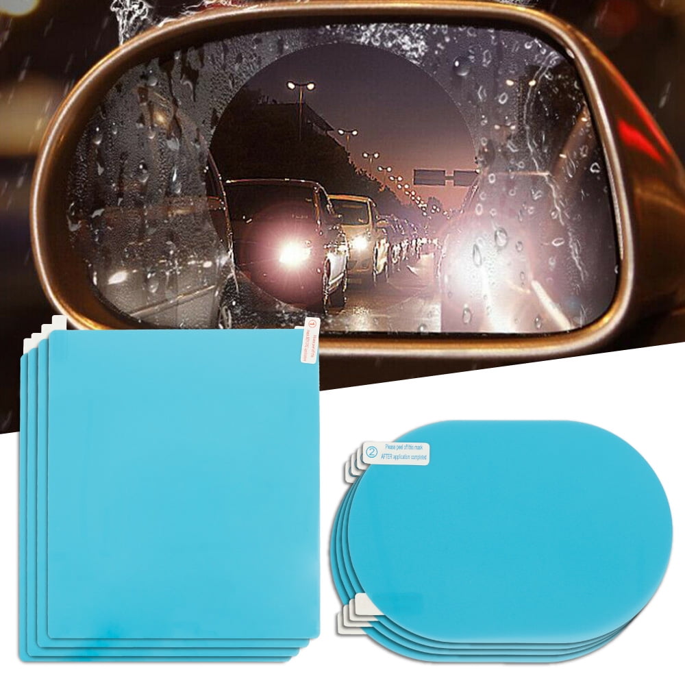 Rainproof Car Rearview Mirror Sticker Anti-fog Protective Film Rain Shield 1Set 