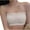 White, variant on fatyb Womens Wireless Bars Floral Lace Bandeau Bra Comfort Padded Tube Top Bras with Adjustable Straps