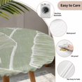 thumbnail image 3 of Tropical Bloom Silhouettes Round Tablecloth for 36-44 Inch Tables, Fitted Table Cover with Elastic Edge, Green Palm Leaf Waterproof Outdoor Table Cloth Protector for Patio Garden Dinner Picnic, 3 of 9