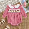 thumbnail image 2 of larppty Newborn Baby Girl Football Outfit Bubble Romper Fall Clothes | Baby Girl Football Outfit, Football Romper, for Game Day, My First Football Season Baby Girl, 2 of 4