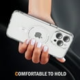 thumbnail image 3 of Decase Magnetic Case for iPhone 12 Pro Max,Compatible with Mag-safe,Military-Grade Protection,Slim Stylish Non-Yellowing Shockproof Case for iPhone 12 Pro Max,Clear Anti-Scratch Back Cover,Clear, 3 of 7