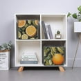 thumbnail image 3 of Collapsible Oxford Fabric Storage Cubes with Handles, Large Mid Foldable Oxford Cloth Bins Set of 2/6, Closet Organizers for Shelves Clothes Home Kitchen Toy - citrus Mediterranean style mosaic, 3 of 7