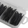 thumbnail image 4 of 150 Uds. Señuelos de pesca de s blandos 4 cm/1,6 pulgadas cebos artificiales para s Negro Cola Cebo de pesca de lombriz, 4 of 8