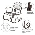 thumbnail image 5 of Ktaxon Paint Sun Shape Outdoor Garden Single Iron Art Rocking Chair Black, 5 of 8