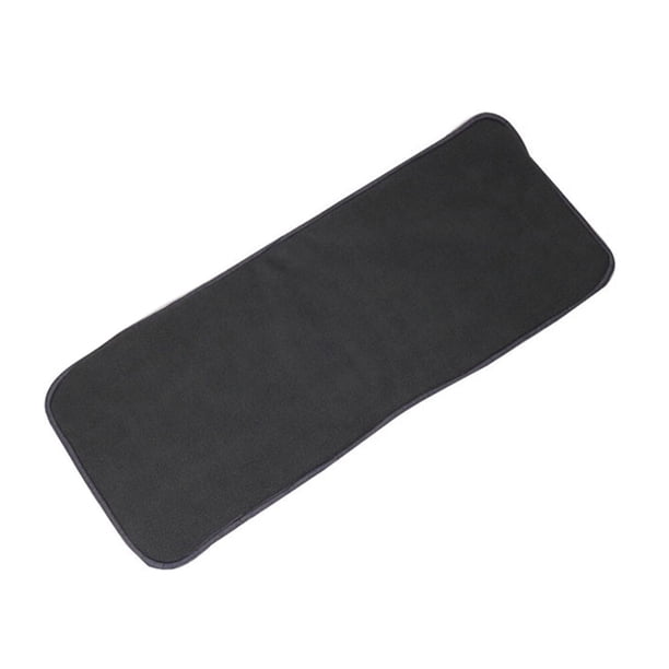 Pañal de tela lavable de carbón de bambú para adultos, grueso, de cinco capas, reutilizable (gris, 20 x 49 cm)