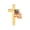 1 C35598, variant on Sturdy Electroplated Alloy Flag Theme Crosses Brooch In 8 Color Options