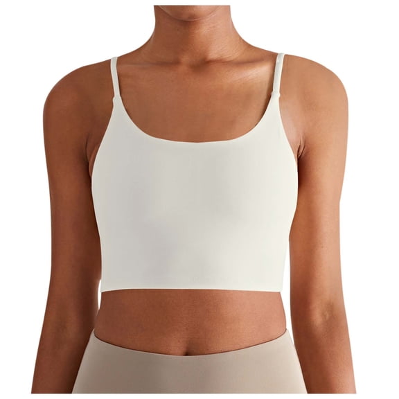 Women's Slim Fit Yoga Top Strappy Sports Bra for Running Fitness Workout Activewear Comfortable Lightweight Support