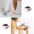 thumbnail image 3 of Turntable Universal Multicolor Wireless Speaker Box Stereo Hotel Shop Sound Box Charging Record Player Home Studio Desktop Hotel Shop Pink, 3 of 7