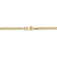 thumbnail image 3 of Primal Gold 14 Karat Yellow Gold 2.2mm Flat Beveled Curb Chain, 3 of 5