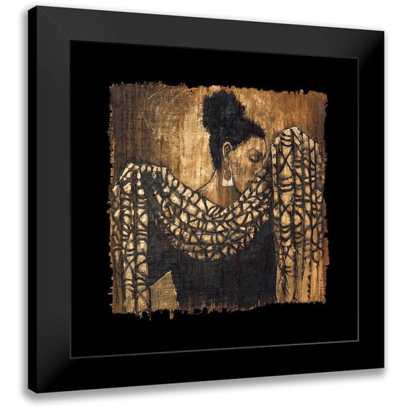 Stewart, Monica 12x12 Black Modern Framed Museum Art Print Titled - Wrapped in the Moment