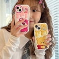 thumbnail image 2 of Compatible with iPhone 14 Pro Cute Case, Kawaii Phone Case TPU Leather Cute Bear Cartoon case Soft Rubber Shockproof Protective for iPhone 14 Pro Case, 2 of 4