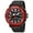 Black Red, variant on Men's Dual Display Sport Watch – Waterproof Alloy Quartz Digital Wristwatch with Chronograph & Luminous Backlight