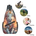 thumbnail image 5 of Lsque Starry Sky Cute Horse Pattern Cross Chest Bag Diagonally – Premium Durable Front Chest Sling with Adjustable Padded Strap, High-Capacity Storage, 5 of 8