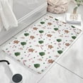 thumbnail image 3 of White Christmas Gingerbread Man Pattern Flannel Non Slip Door Rugs,Washable Door Mats Indoor,Decorative Door Mats,Dirt-Resistant and Absorbent Doormat for Entrance,Bedroom,Kitchen,Bathroom,23.5"x16", 3 of 5