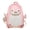 typeB, variant on Soft Plush Detail Penguin Shaped Lightweight Nylon Backpack, Multi Pocket Daily Casual Shoulder Pack for Travel Shopping Daily Outdoor Activities Navy Black Pink Color Choices