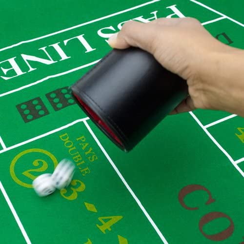 Bundle of 5 Professional Dice Cups – Red Felt-Lined, Quality Bundle of 5 Professional Dice Cups – Red Felt-Lined, Quality