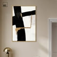 thumbnail image 2 of Art Remedy Black and White Art Canvas, 30" x 45", Gold Frame, Urban Grid III, 2 of 7