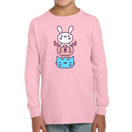 

Cute Bunny Deer Cat Stack Long Sleeve Toddler -Image by Shutterstock 2 Toddler