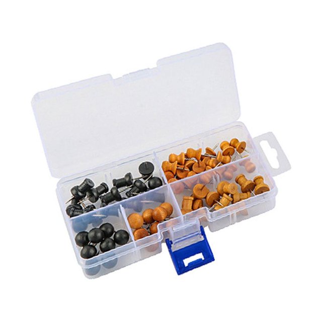maskred Wood Push Pin Photo Wall Studs Foam Board Pin Wear-resistant Pushpin DWZ1419 5Set